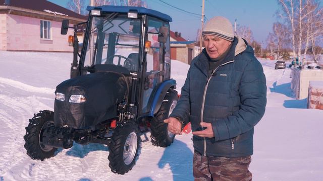 Отзыв клиента о тракторе LOVOL 354, работа в зимнее время. смотреть онлайн