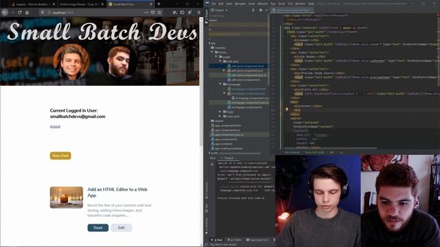 Code/Study Along with us | Angular Blog Web Application смотреть онлайн