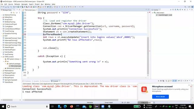 Java Session 16 - JDBC (Statement Vs PreparedStatement) смотреть онлайн
