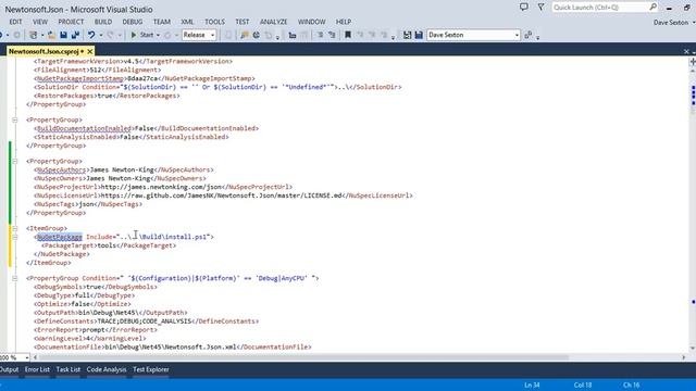 White Tie Example: Json.NET NuGet смотреть онлайн