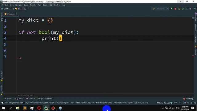 How to check if a dictionary is empty in Python смотреть онлайн