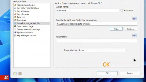 Run AutoIt Script with Key Manager on Windows 11