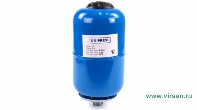 Гидроаккумулятор UNIPUMP "UNIPRESS" 5 л вертикальный смотреть онлайн