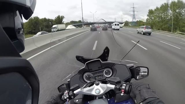 BMW R1200RT. Cockpit View.