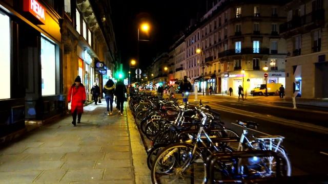 Christmas Walking at Night in Paris - Place de la Bastille to Châtelet смотреть онлайн