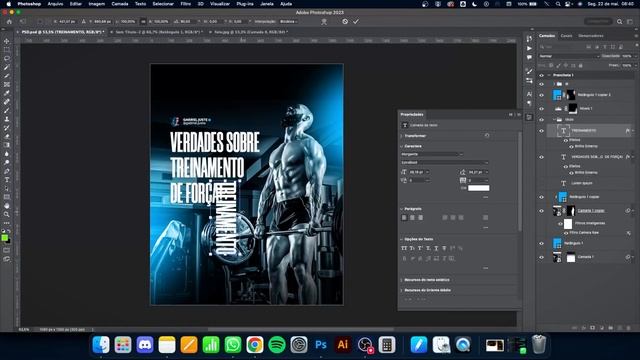 Como fazer arte para Instagram - Educação Física/Personal (Photoshop 2023) смотреть онлайн