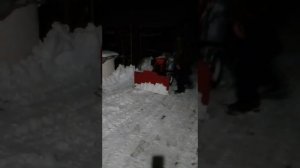 Чистка снега мотоблоком Форте 105