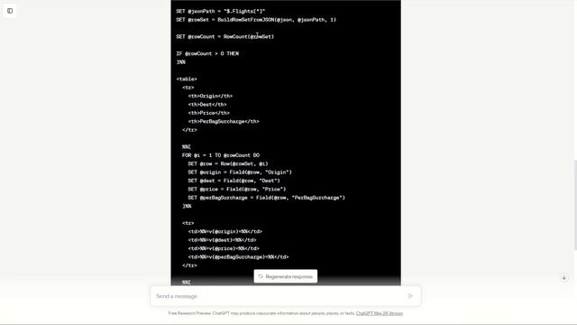 Prompt ChatGPT to use BuildRowSetFromJSON смотреть онлайн