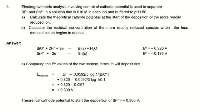 Electrogravimetry (Exercises) смотреть онлайн