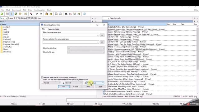 Как убрать дубликаты файлов в Windows через Total Commander / Removing duplicates in Total Commande смотреть онлайн