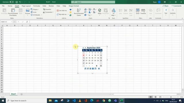 Mini Calender and Date Picker in excel смотреть онлайн