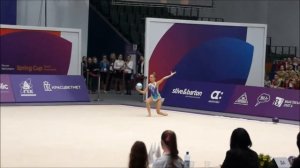 Дина Аверина. Выступление с мячем.