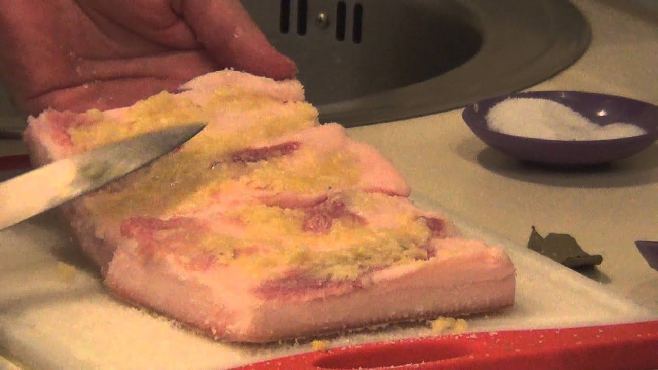 Как правильно солить сало. Сало белорусское.