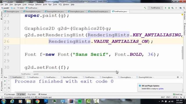 Using the Font Class in Java смотреть онлайн