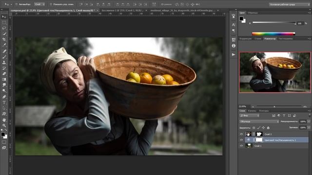 Photoshop - Основы композитинга в фотошопе смотреть онлайн