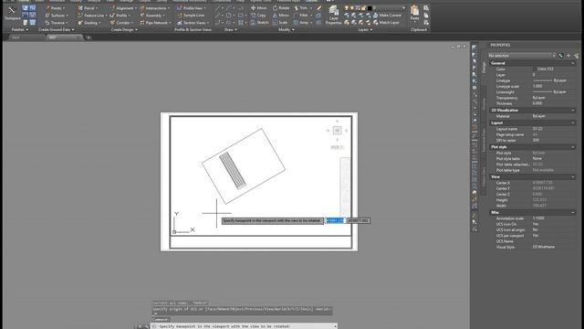 Viewport Rotate using AutoCAD Autodesk смотреть онлайн