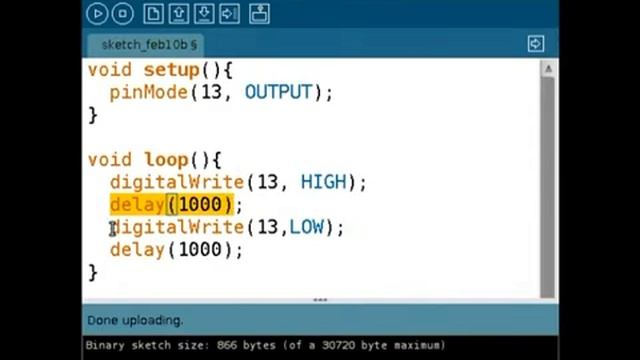 Arduino: simple led blinker with sketch explained смотреть онлайн