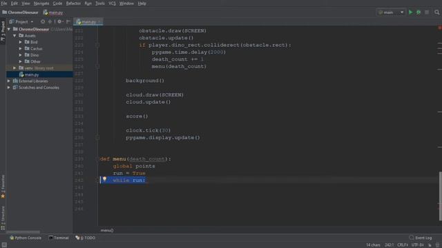 Python/Pygame Chrome Dino (Part 5) - Menu and Final Touches смотреть онлайн