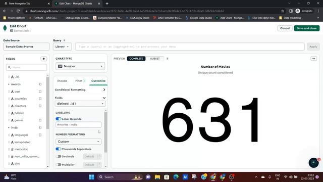 Formatting | Conditional Formatting in Mongo Charts | MongoDB | MongoDB For Beginners смотреть онлайн