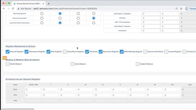 Instructions for Data Online Data Entry of ASC 2020-21 смотреть онлайн