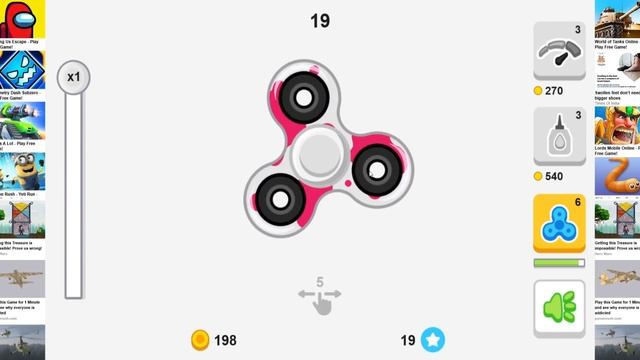 I play the game Fidget Spinner .io @ Spin faster @ смотреть онлайн