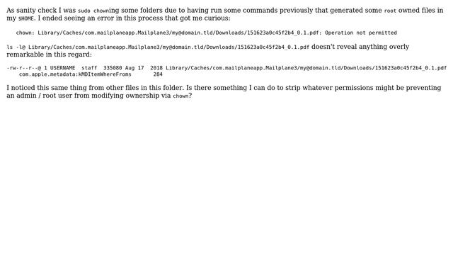 sudo chown "Operation not permitted" - how to resolve permissions to allow chown by admin смотреть онлайн