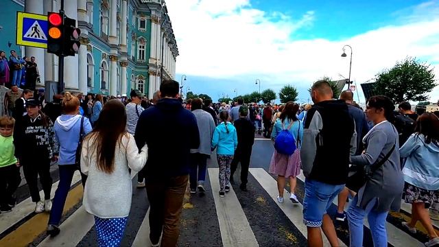 Как я сходил на парад ВМФ 2022 31 июля. Что увидел, как это было и небольшая прогулка по Петербургу