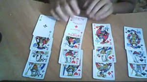 Фокус с картами (Короли,Дамы,Вольты и Тузы)