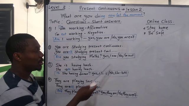 Present continuous- short answers. смотреть онлайн