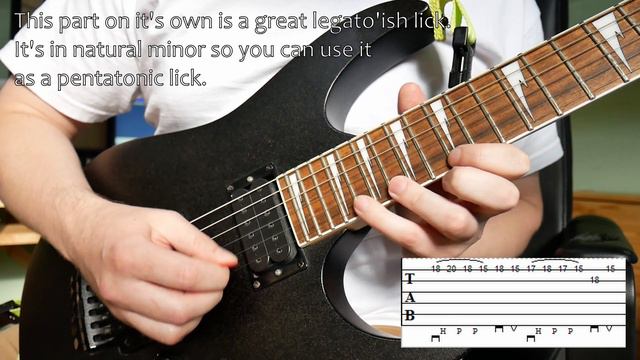 Guitar Lick #17 From A Favorite Joe Satriani Song