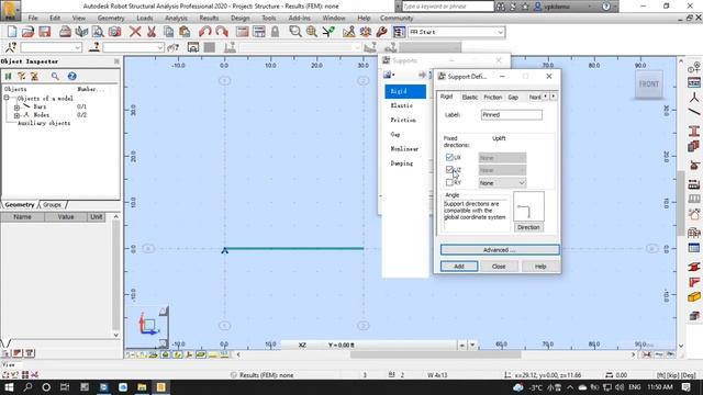 Reaction calculation for simply supported beam by Autodesk Robot Structural Analysis Professional смотреть онлайн