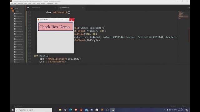 22 PyQt5 QCheckBox with Python part#1 تعلم بايثون مع نور смотреть онлайн