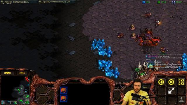 Starcraft BW - Epic ZvT! Nukes + Drops + More! смотреть онлайн