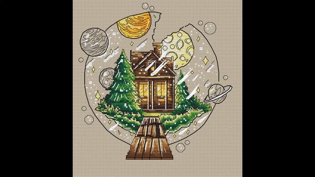 Процесс создания схемы "Космический домик" смотреть онлайн