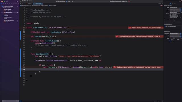 API data into UITableView with images (Swift 5 | Xcode 13.3) смотреть онлайн
