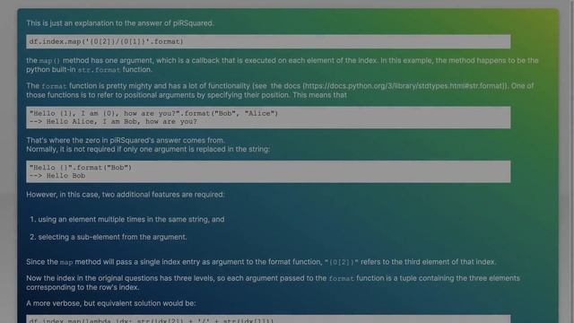 Merge two MultiIndex levels into one in Pandas смотреть онлайн