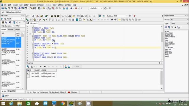 Intersect vs Inner Join in Oracle Database смотреть онлайн