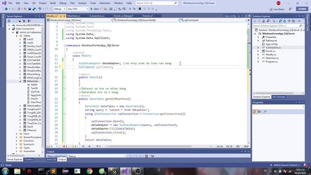 [Window Forms Apps] Quản lý Nhân Viên - kết nối SQL Server - C# смотреть онлайн
