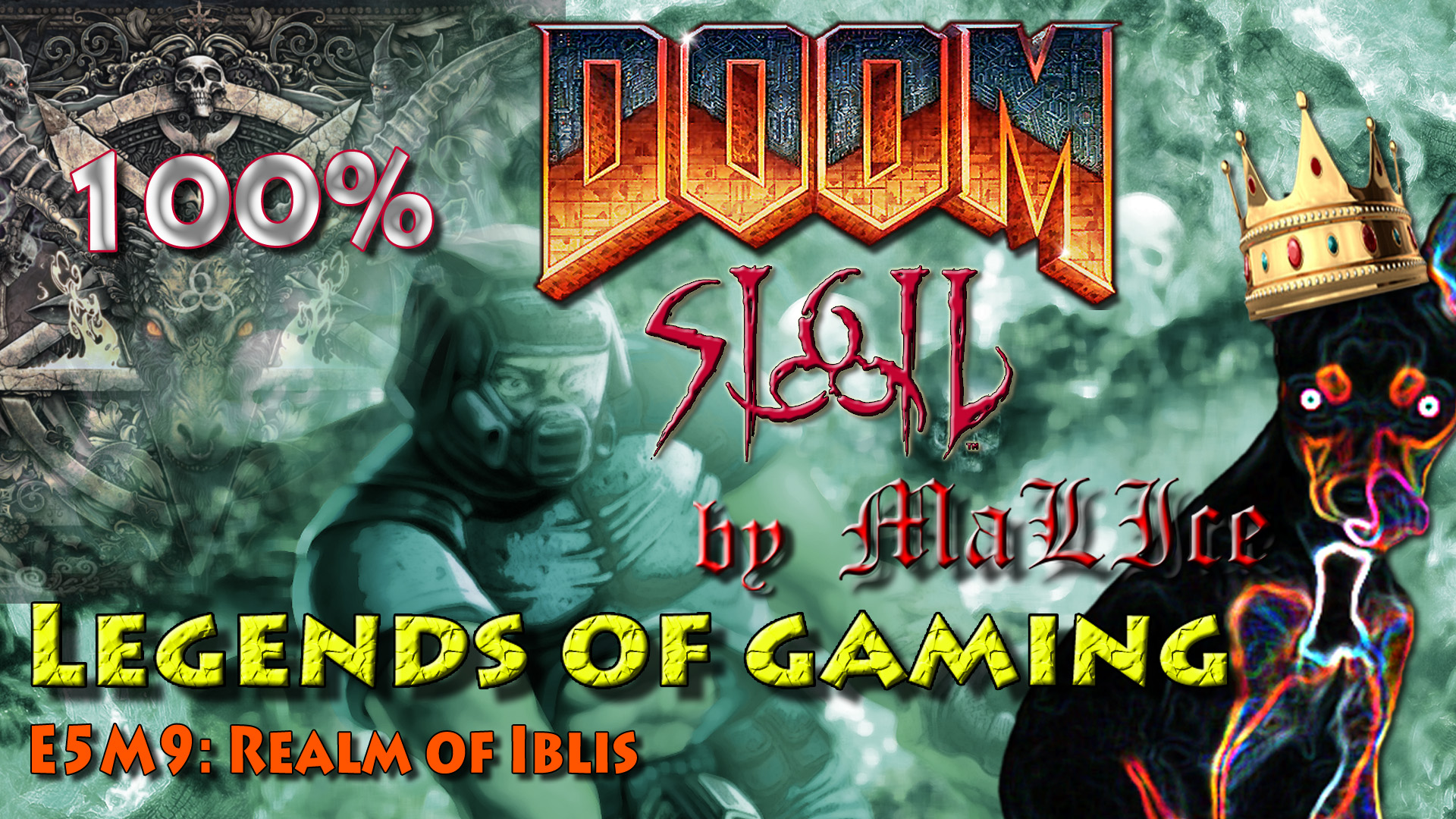 Doom Ultimate (100%) - E5M9: Realm of Iblis смотреть онлайн
