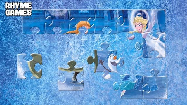 Disney Pixar Frozen Jigsaw Puzzle | Anna Elsa Olaf Daddy Finger Jigsaw Puzzle with Nursery Rhymes смотреть онлайн