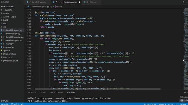 Modding Dead And! into a first person shooter - Python Pygame 3D raycasting game devlog tutorial FP смотреть онлайн
