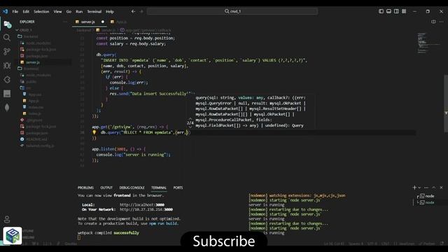 React JS Node Express JS CRUD (Create, Read, Update and Delete) | Axios Mysql | Tailwindcss смотреть онлайн