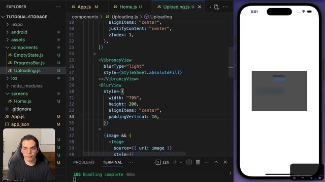 Uploading videos and images to Firebase Storage | React Native Tutorial смотреть онлайн