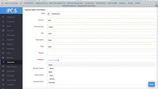 PHP Point Of Sale: Manage Expenses смотреть онлайн