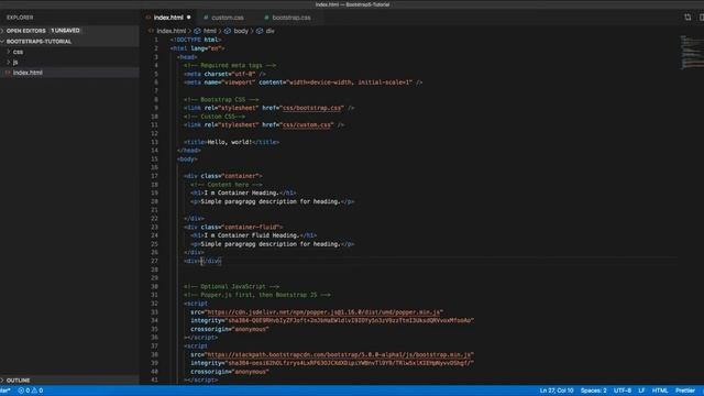 How to Work Container & Breakpoints Bootstrap 5 Tutorial смотреть онлайн