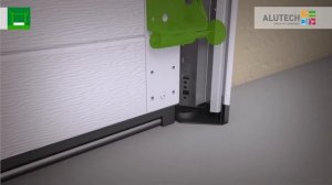 Монтаж ворот Алютех Тренд с пружинами растяжения