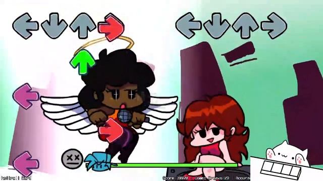 Friday Night Funkin' Bongo Cat plays Hellchart Carol Mod Hard Mode! смотреть онлайн