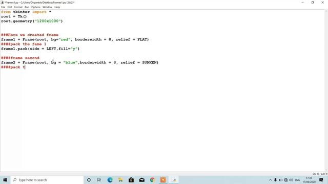 Python 1_How to create Frames in Python Tkinter. Create frames in python 2020. смотреть онлайн