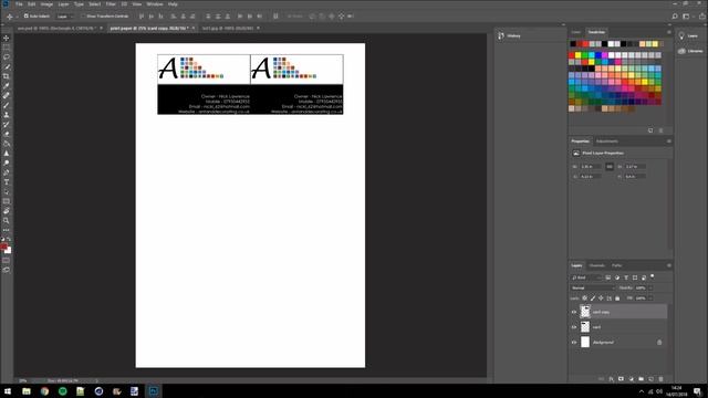 How to Print business cards using Photoshop CC смотреть онлайн