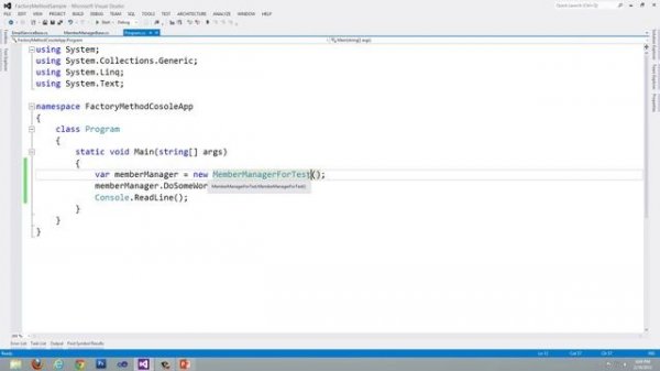 Factory Method Pattern C#